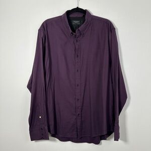 Rag & Bone Men's Fit2 Tomlin Slim-Fit Cotton Shirt XXL Plum Used Great Cond.